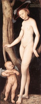  Cranach Oil Painting - Venus And Cupid With A Honeycomb Lucas Cranach the Elder
